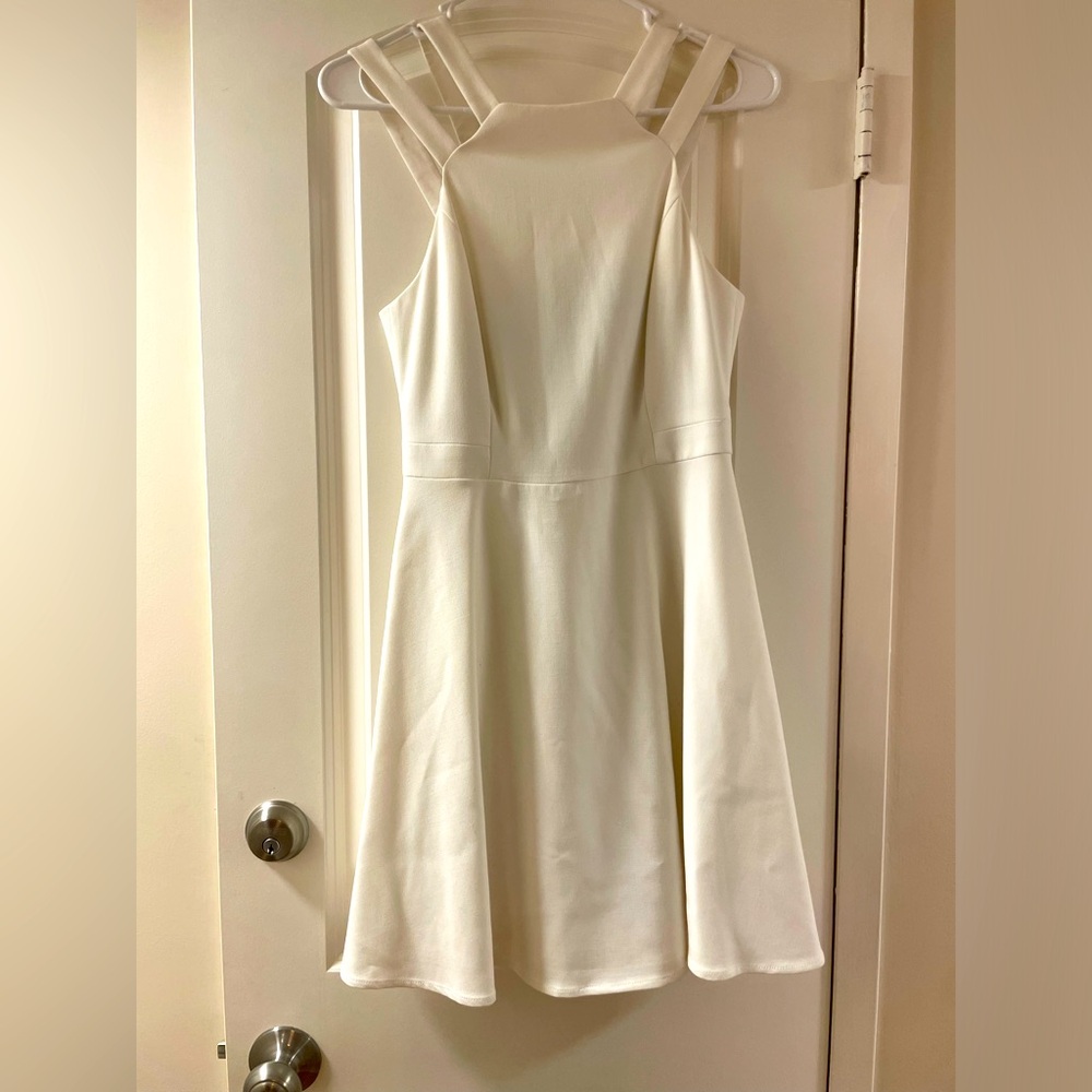 French Connection, Whisper Collection- A-Line, double strap, size 6